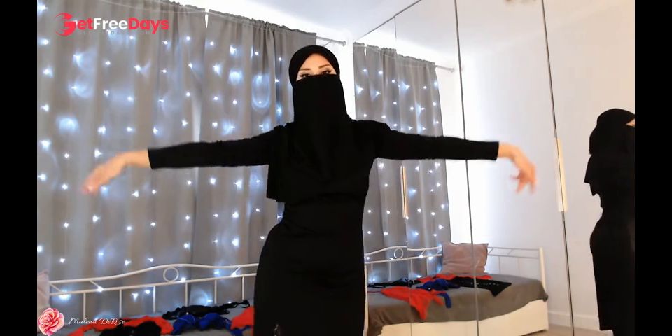 [GetFreeDays.com] Hijabi HAUL and striptease to music Porn Clip April 2023