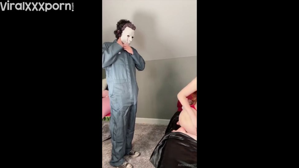 Orgía Amouranth Amouranth Estrellas en Halloween Grupo Fuck Fest Video