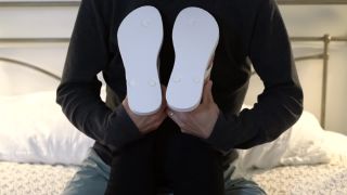 online porn video 37 White Flip-Flops Tickle, fat girl fetish on femdom porn 