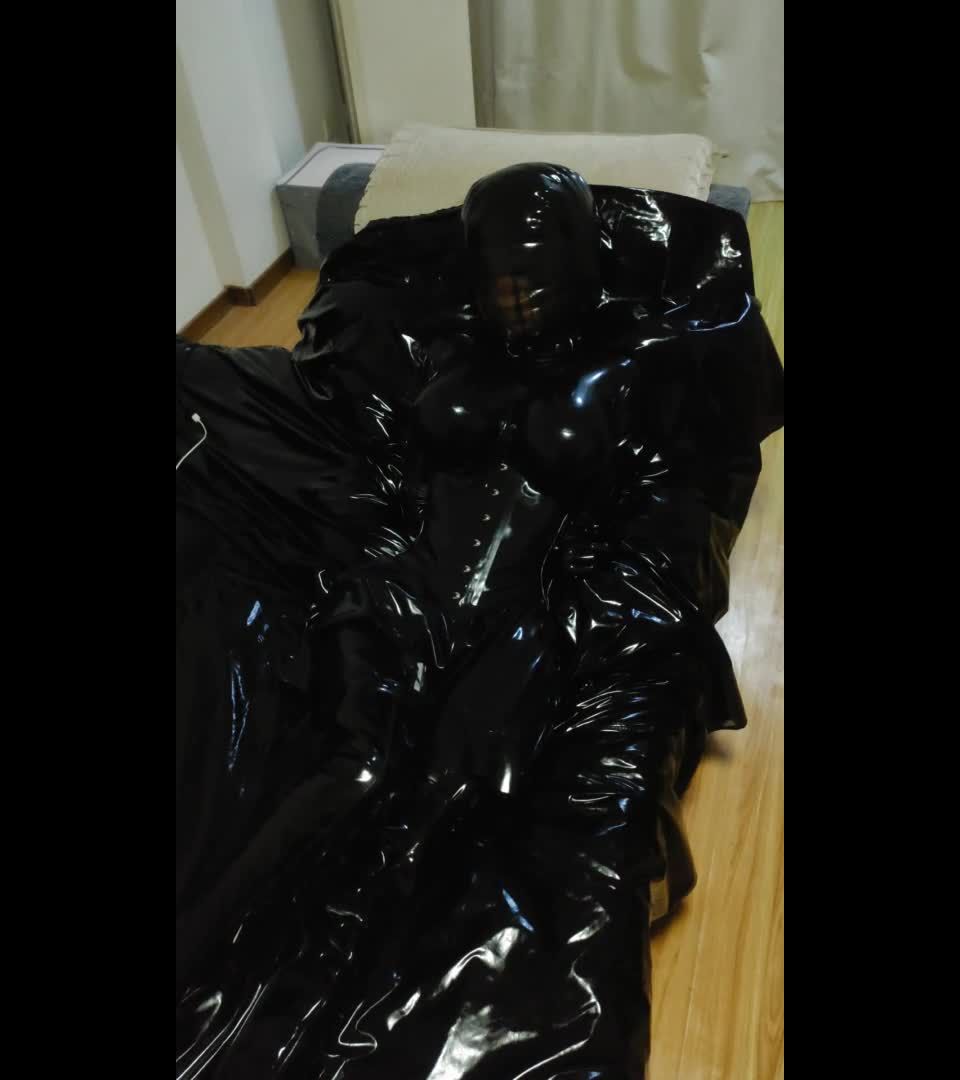 Black Latex Suit Kigurumi BreathPlay