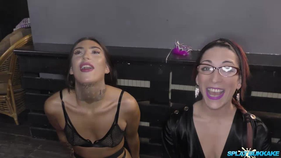 free adult clip 36 Eva Paradiso, Talia - Debut bukkake for Talia and Eva [HD 229.7 MB] - fetish - bukkake porn mistress tangent femdom