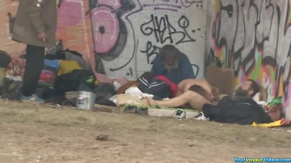 Homeless  threesome