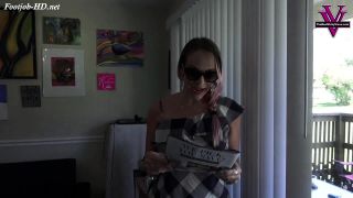 xxx clip 17  MILF bribes neighbor with a Foot Job – Vickys Fetish Fun, handjob on handjob porn