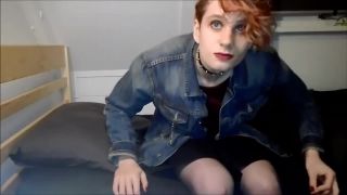 online video 34 Redhead teen sissy ZoeStar toy her skinny ass and masturbate wildly, defloration hardcore porn on shemale porn 