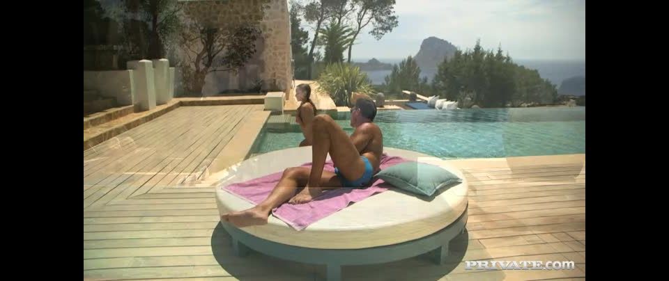 Lovely Blonde Irina Gets Her Ass Fucked out by the  Pool