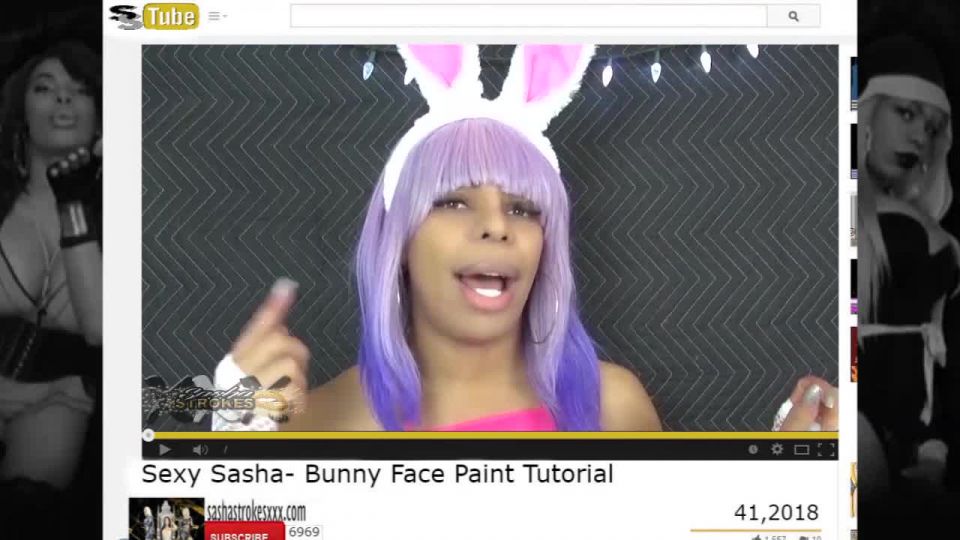 Sasha Strokes - Sexy Sasha Bunny XXX Tutorial - Porn Stars, Kinky - Solo