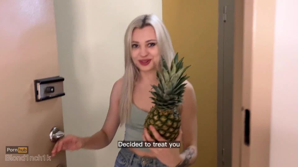 video 13 sexy fetish Alain De Blond - My Girlfriend Decided To Check On Me If Pineapple Changes Sperm Taste , blonde on amateur porn