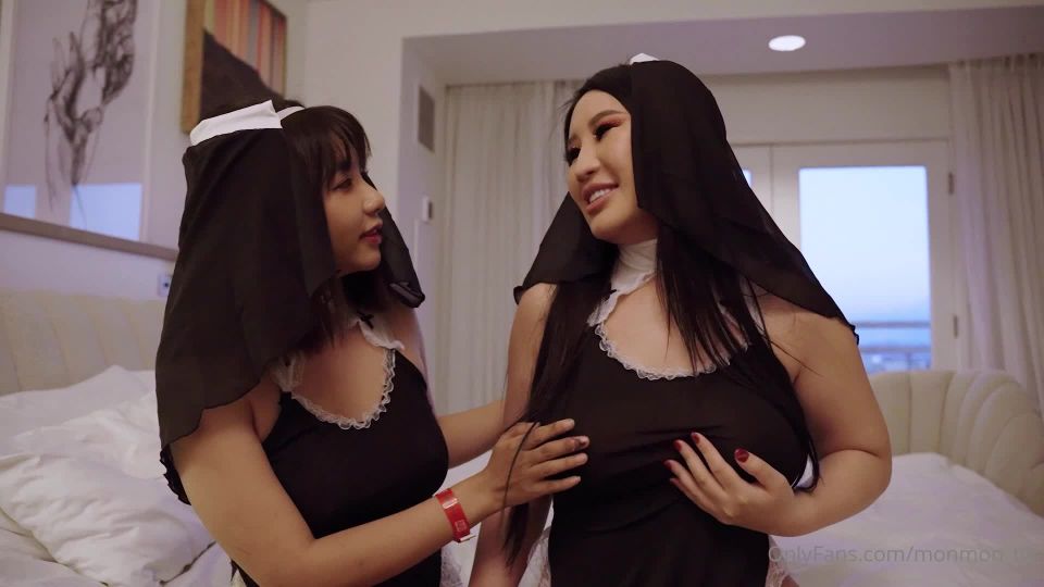 Wu Mengmeng - Dress up as a nun with an American actress MMG - 005 Full HD 1080p - Lesbian