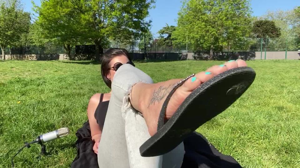 porn video 36 Feetwonders in ASMR feet teasing outdoors – (Premium user request) | asmr | femdom porn sakura femdom