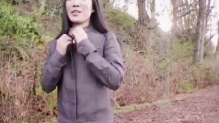Almond Tease Shows Off Her Wet Little Pussy While On A Nature Hike solo Almond Tease