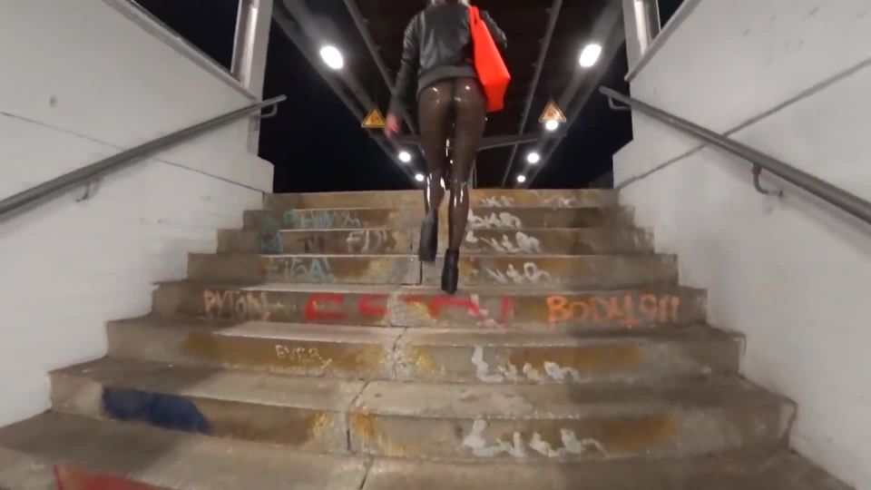 MyDirtyHobby.com- RECOGNIZED at the S-Bahn Transparent leggings FUCK.mp4