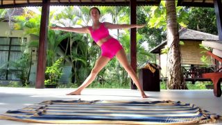 Legs Yoga and balance, soles in your face
