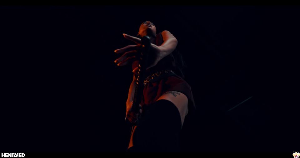 Rae Lil Black gets double tentacle dildos Domination Femdom!