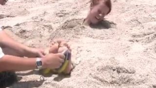 Burried toetied and tickled(Fetish porn)