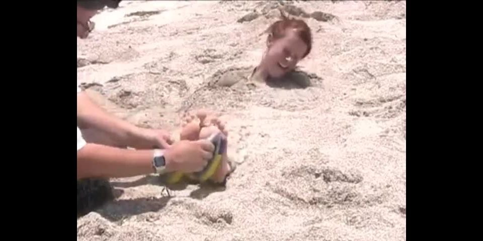 Burried toetied and tickled(Fetish porn)