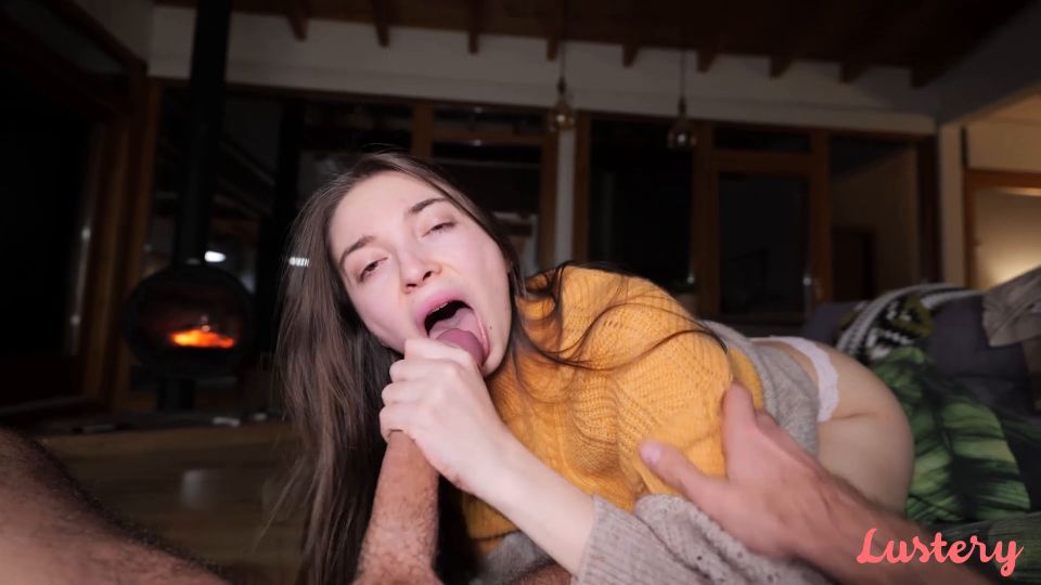 Lustery E1976 - Mike & Vika Hot Fireplace Blowjob XXX 1080p