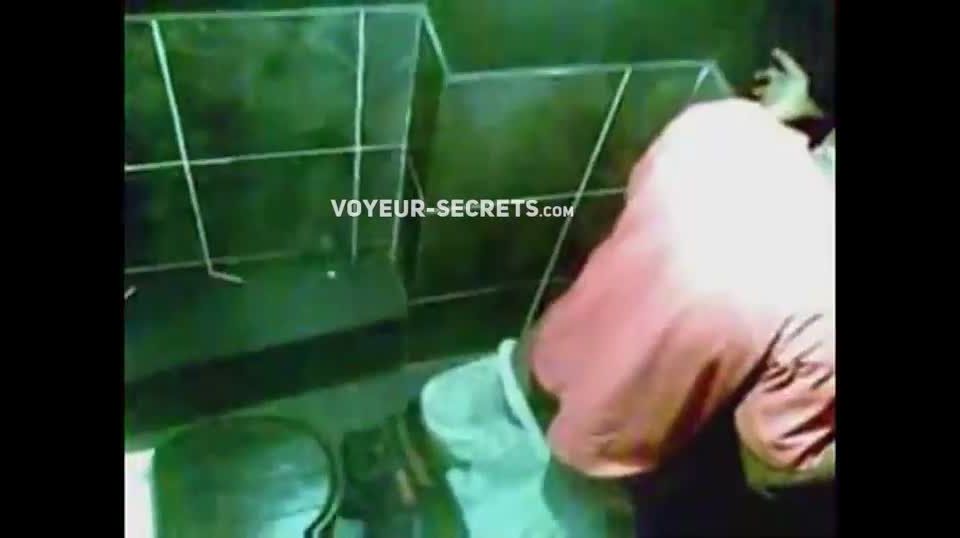 Cheating girl caught in a  toilet