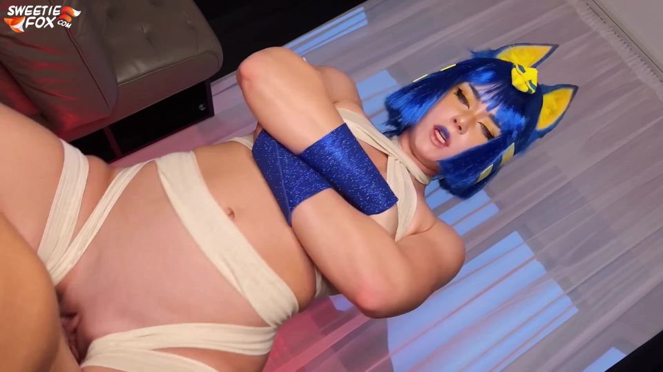 adult video clip 16 Sweetie Fox – Cosplay Ankha Cowgirl and Deep Blowjob, max hardcore free porn on cumshot 