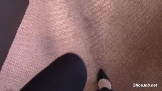 Melissa Flats Peep Toe Handjob – Shiny Shoejobs Foot!