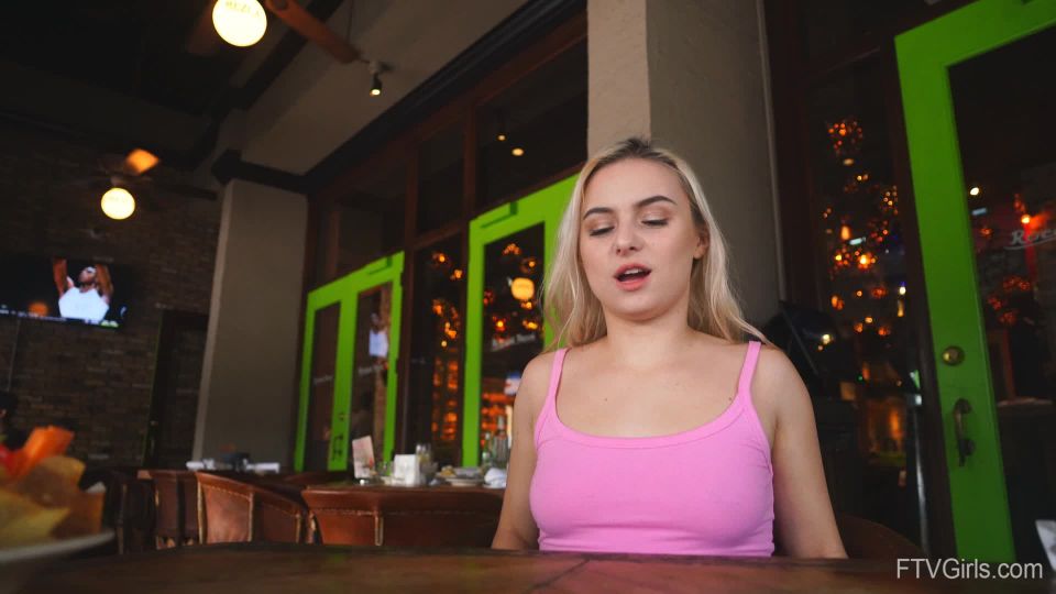 FTVGirls presents Aria in Adorable Dimples - Naughty Little Blonde 5 -  on public big nose fetish