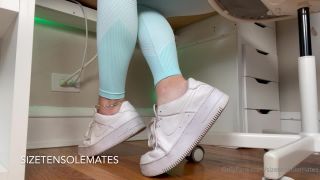 Sizetensolemates () - barefoot in my sweaty nike af s theyre so sticky inside that i just had to pop them 09-08-2021
