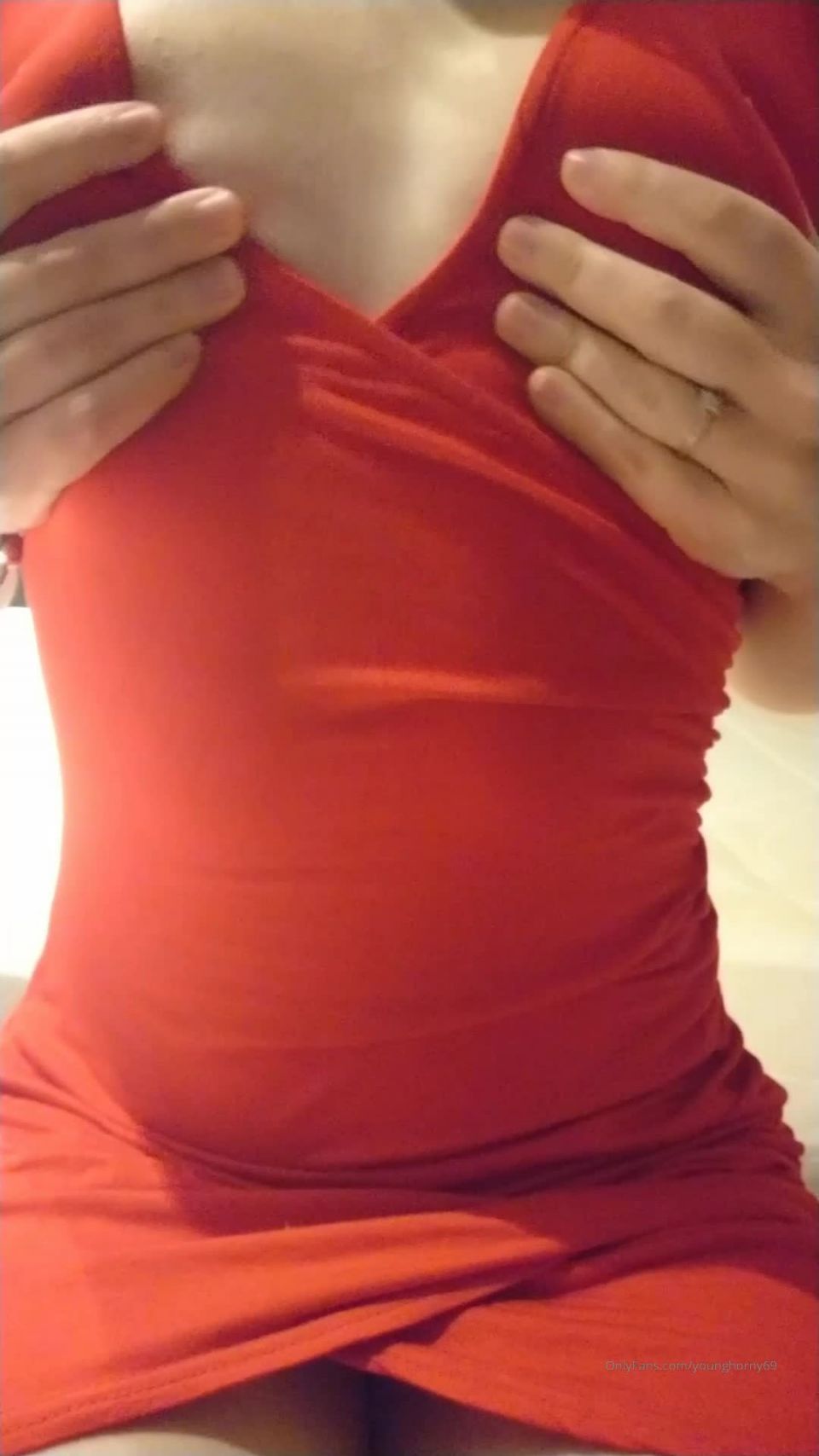 Onlyfans - nextdoornudists - Playing with my favourite toy in my favourite red dress  Part of - 22-10-2019