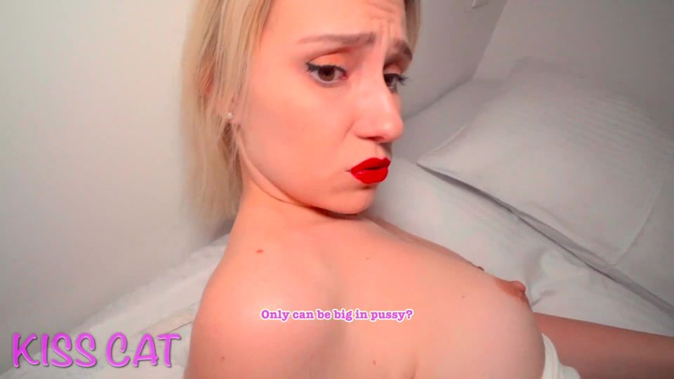 Kiss Cat - Brother Spying Sister Fucks DP Anal Toy & Bondage Blowjob with Huge Facial  | russian girls | blonde german blonde sex