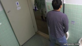 porn clip 15  japanese porn | Maki Koizumi - Jumps On Men In A Public Bathroom To Suck Them Off | japanhdv