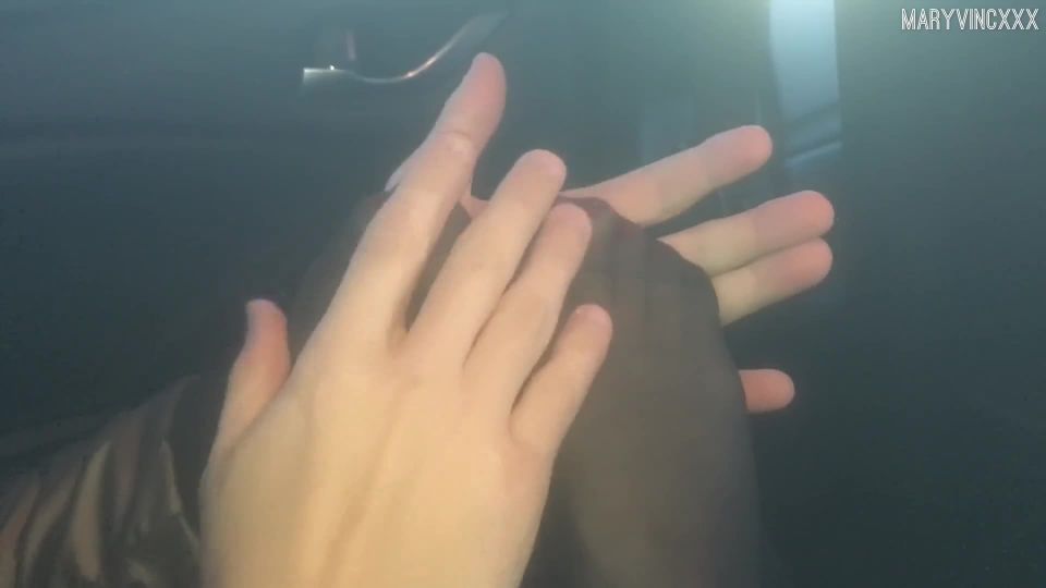 xxx clip 20 Feet Nylon FOOTJOB and Blowjob and Cum on Feet in the Car | skinny | amateur porn amateur first sex