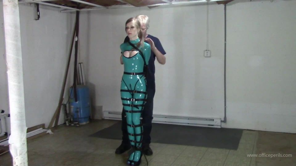 xxx clip 26 feet fetish worship Latex Catsuit and Leather Bondage, bdsm on bdsm porn