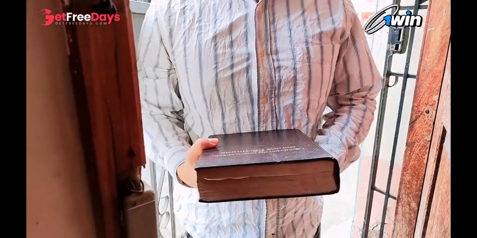 [GetFreeDays.com] REAL STRANGER COMES TO ME TO READ THE BIBLE AND I END UP SUCKING AND FUCKING HIS COCK UNTIL I CUM. Porn Video November 2022