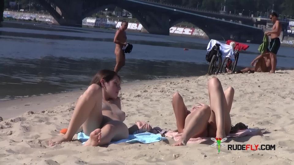 Public beach just got hotter with a teen  nudist
