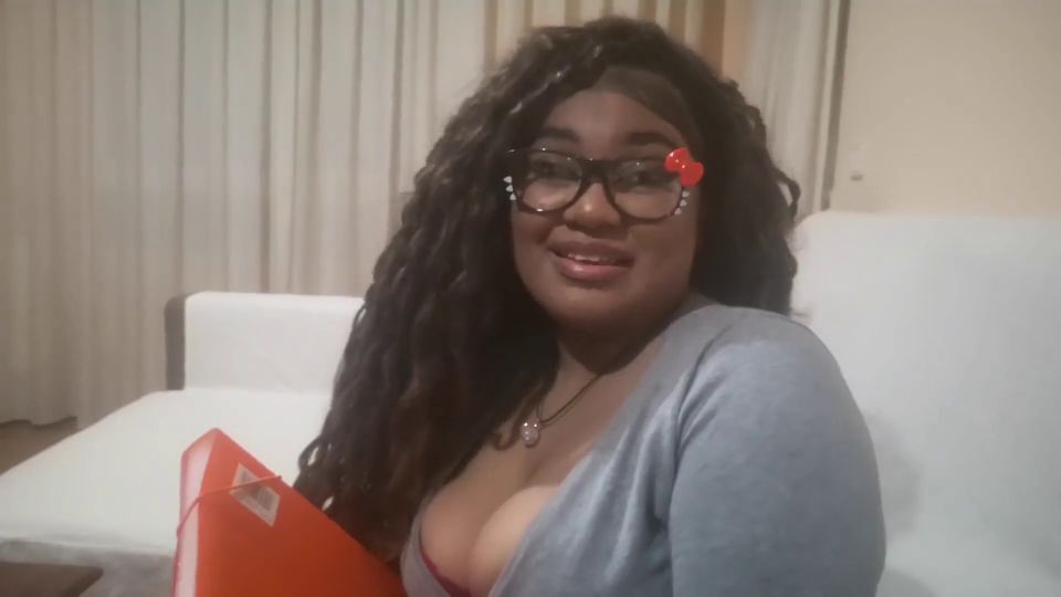 FUCKING HARD Chubby Black Girl With  Big  Tits Wants White Cock