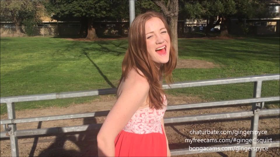 free video 27 Gingerspyce – THE MOST PUBLIC SQUIRT VIDEO on public penis shrinking fetish