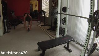 Workout turns into hot fucking with sexy ebony milf