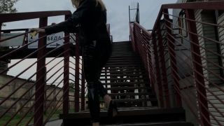 online porn video 37 big ass tits masturbation Shiny Leather Heaven aka Leather Love – Walking in Leather in Urban Landscape, leather on pov