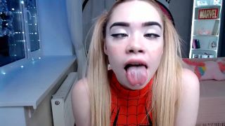 danica collins femdom solo female | Mia Melon – Spider Girl Begging Master To Cum | tongue fetish
