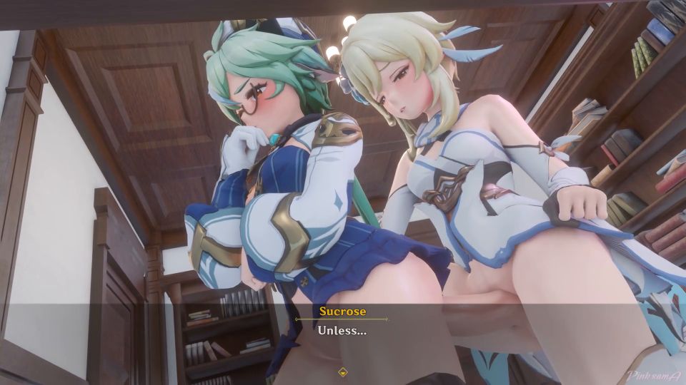 Futaboi Lumine x Sucrose: Genshin hentai Futa pleasure! Full