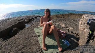 online porn video 8 Rebeka Ruby Vacation Beach Dildo Jilling Risky Public Masturbation, feet fetish slave on fetish porn 