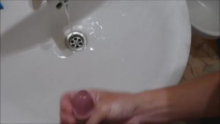 Natalie K - giving POV handjob & cumshot over sink