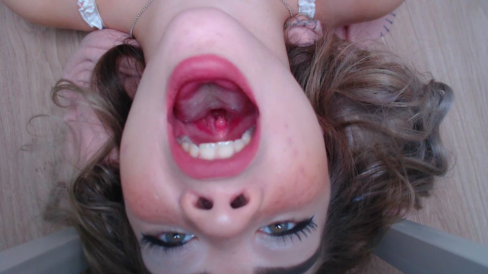 online video 48 lesbian anal fetish MiaMelon – Tonsils Fetish 1080p, close-ups on fetish porn