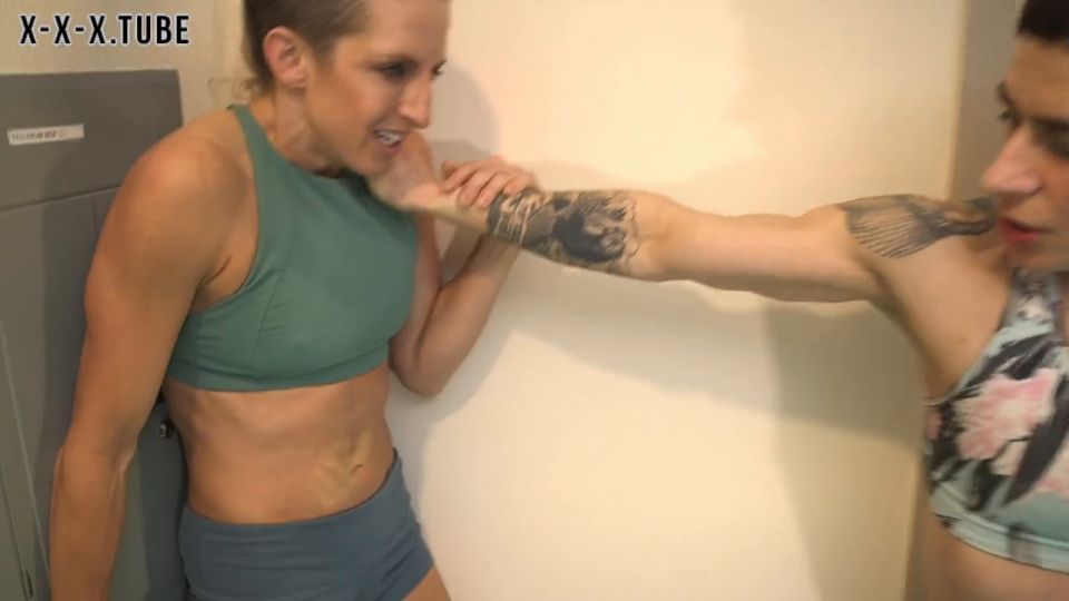  SFW  Lora Cross  Lora Cross Lora Vs Emma Belly Punch Beatdown