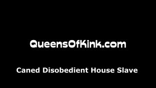 Dirty Dommes – Caned disobedient house slave Pantyhose!