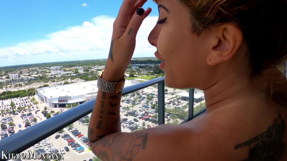 free video 17 Goddess Deluxxxe aka Kitana Montana – Balcony Sex BBC, teen casting blowjob on interracial sex porn 