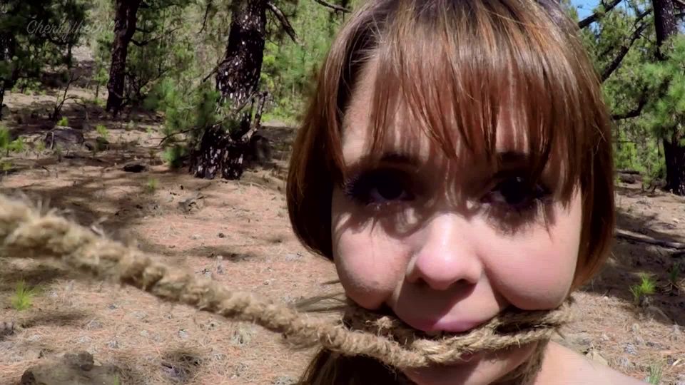 adult video clip 10 bdsm open bdsm porn | Cherry English – WOODLAND BONDAGE | outdoor