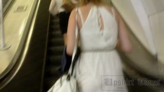 Upskirt-times.com- Ut_2412# Redhead beauty in short white dress. Our operator could tape these girl...