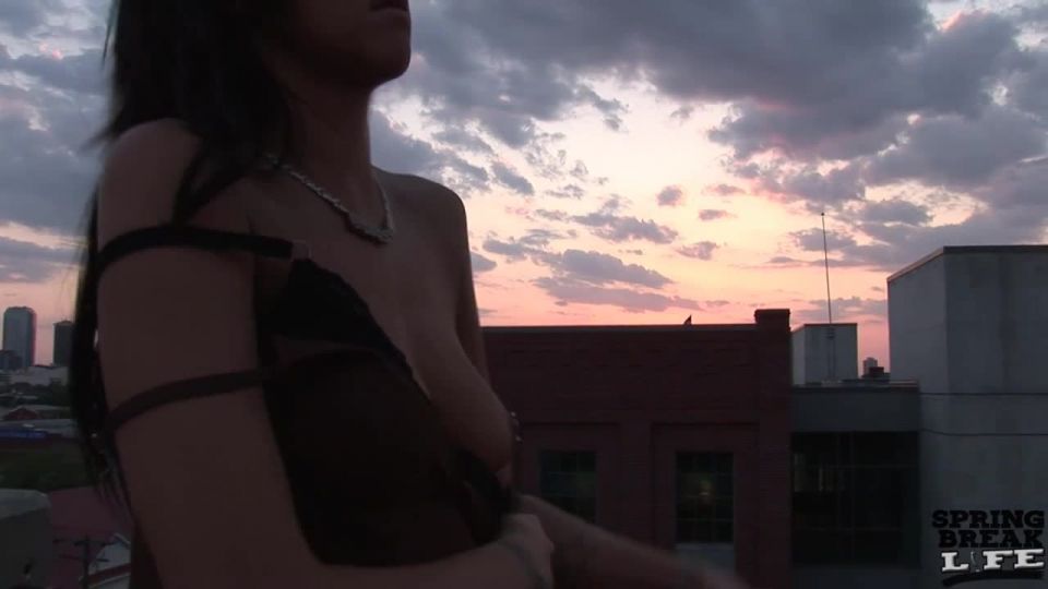 Ashley Grace Naked at Sunset and Around Downtown Tampa Public