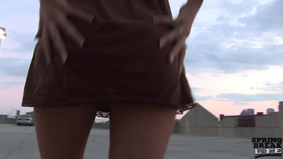 Ashley Grace Naked at Sunset and Around Downtown Tampa Public