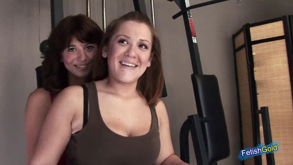 Two Sexy Girls Engage Into Their First Lesbian Experience At The Gym Af