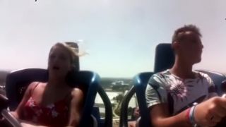  Downblouse - ROLLERCOASTER TIT FLASH, voyeur on voyeur